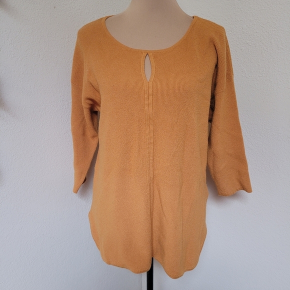 Soft Surroundings Celia Sweater in Honey Large - Picture 2 of 6